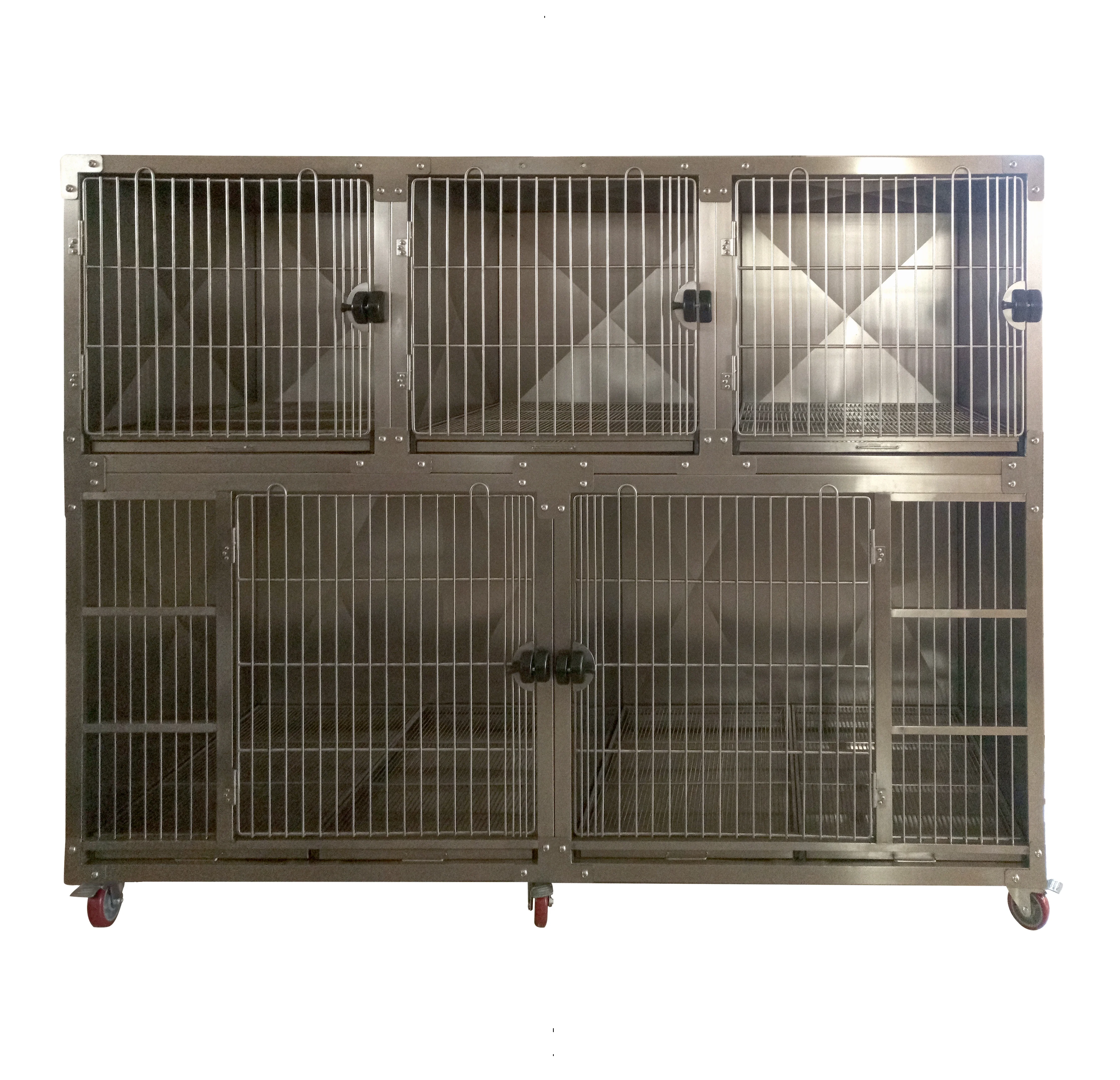 

KA-508 Customized Observatory Professional Stainless Steel Dog Cages Modular Pet Kennels
