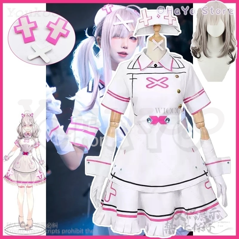 Sukoya Kana Cosplay Anime Virtual YouTuber Costume Nurse Uniform Dress Lolita Sexy Cute For Girls Halloween Party Customized