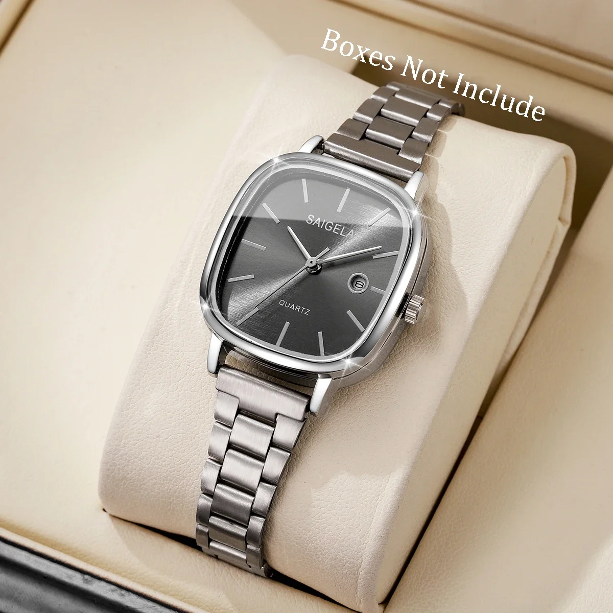 Fashion Square Dial Women Watches Casual Calendar Quartz Watch Ladies Clock Reloj Mujer (Without Box)