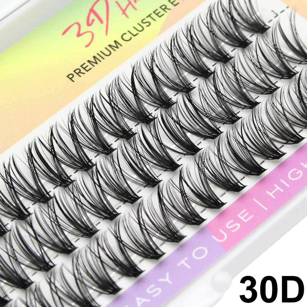 Moonlily Premium Seiden-Wimpernverlängerungen Hochwertige Natürliche Lange 3D-Volumen-Effekt Faux Cluster Einzelne Make-up-Wimpern – Detail 2