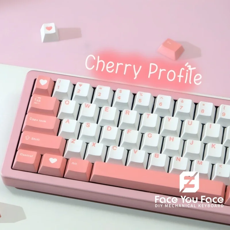 GMK Candy Cute Round Clone MOA Profile Keycaps Set PBT Dye Sublimation Keycap 126Keys for MX Switch Mechanical Keyboard