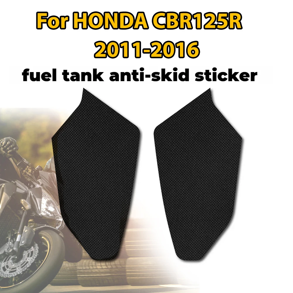 For HONDA CBR125R 2011-2016 Silicone Rubber Tank Traction Grips Pads