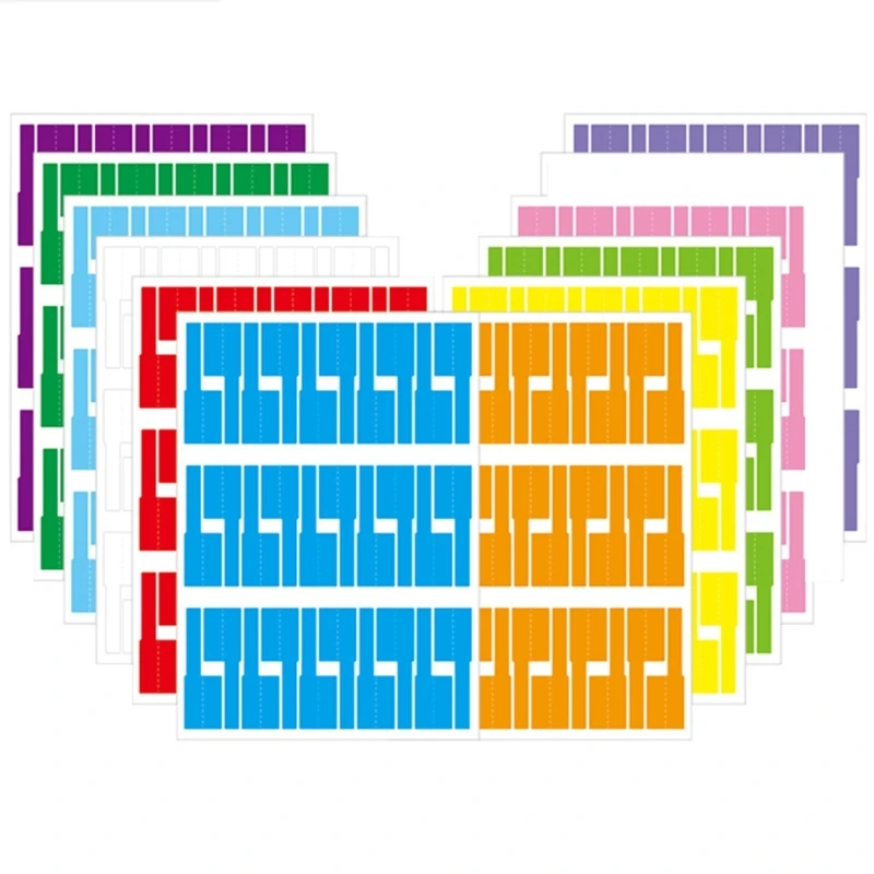 Etichette per cavi autoadesive da 300 pezzi Etichette per cavi impermeabili