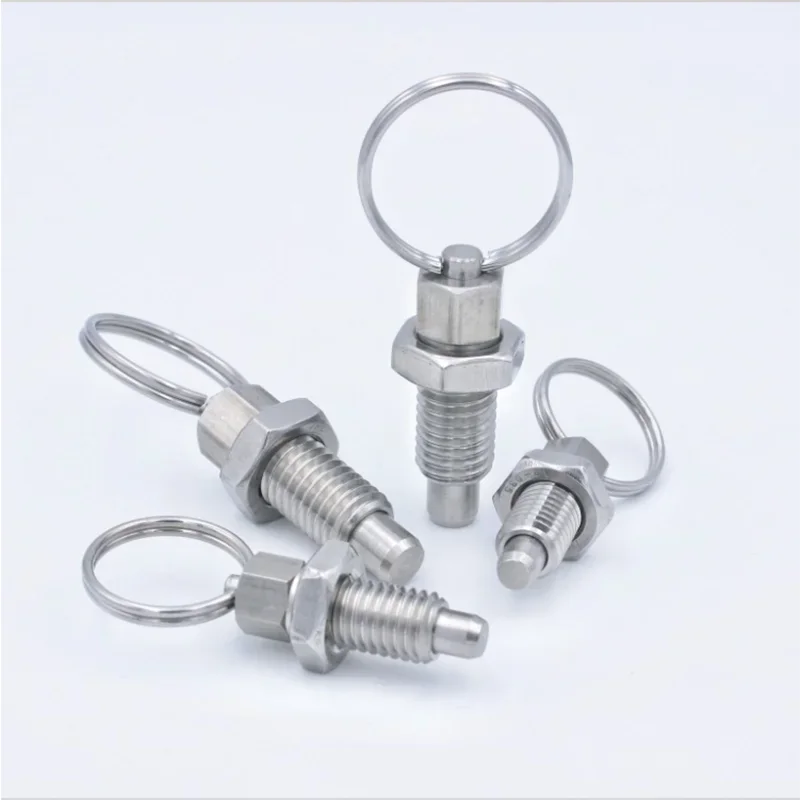 10pcs Pull Ring Indexing Plungers Knob M6 M8 M12 M16 Spring Plungers with Nut for Moulds