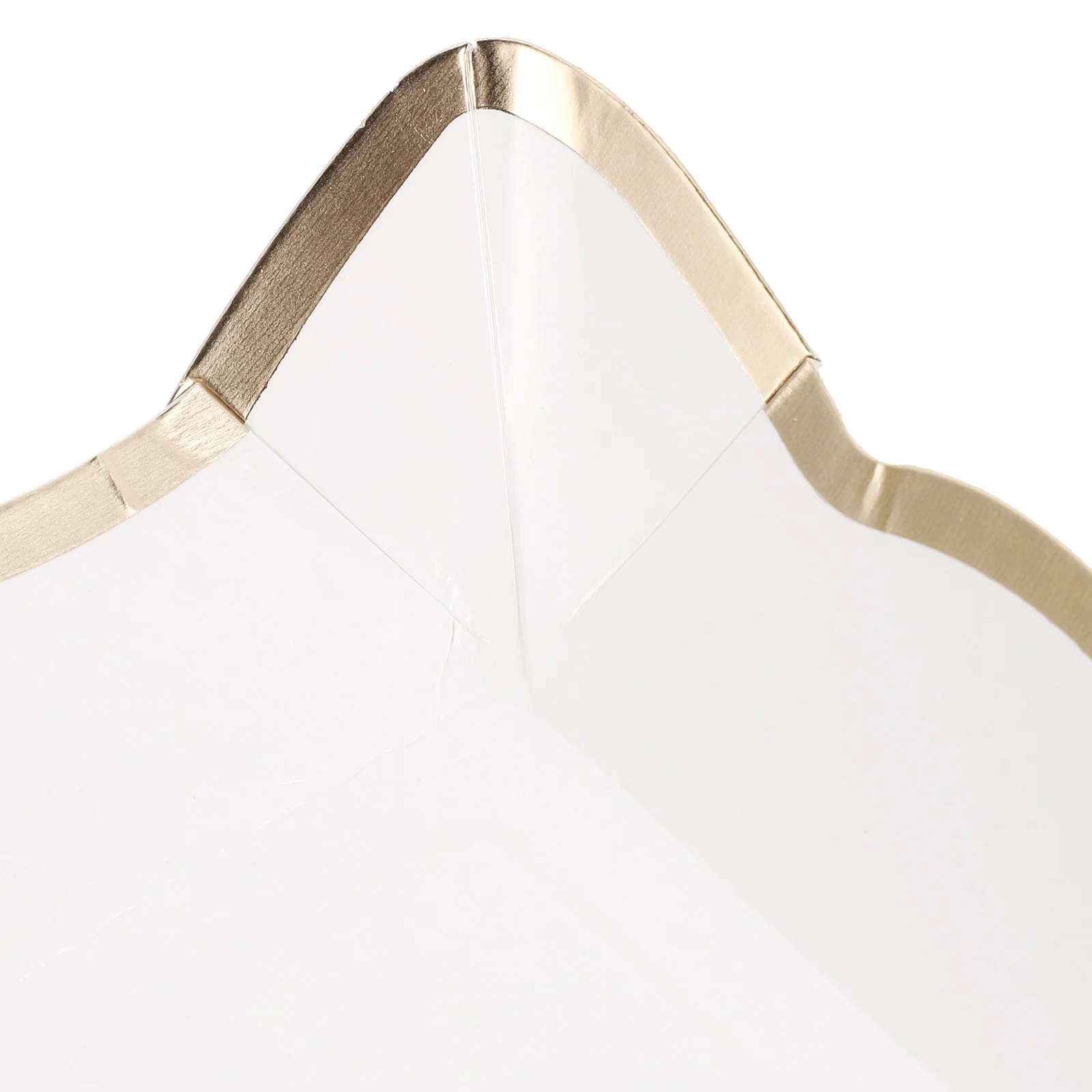 

4Pcs Elegant Disposable Platters Gold Rim Border Serving Trays for Dessert Table Party Food Display Cupcake Fruit Cookie Tray