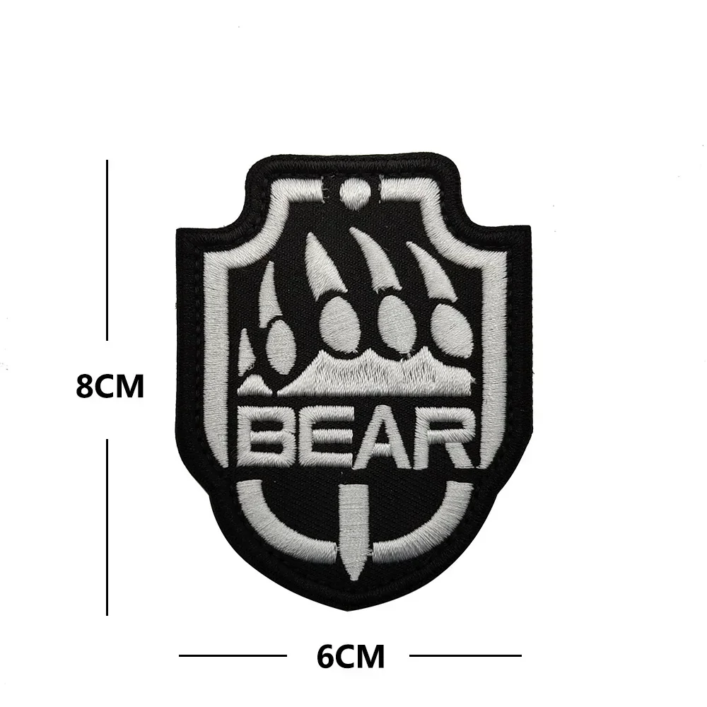 Escape From Tarkov BEAR USEC Patch Embroidered Patches Armband Hook and Loop Morale Badge Fabric Patches for Clothing DIY