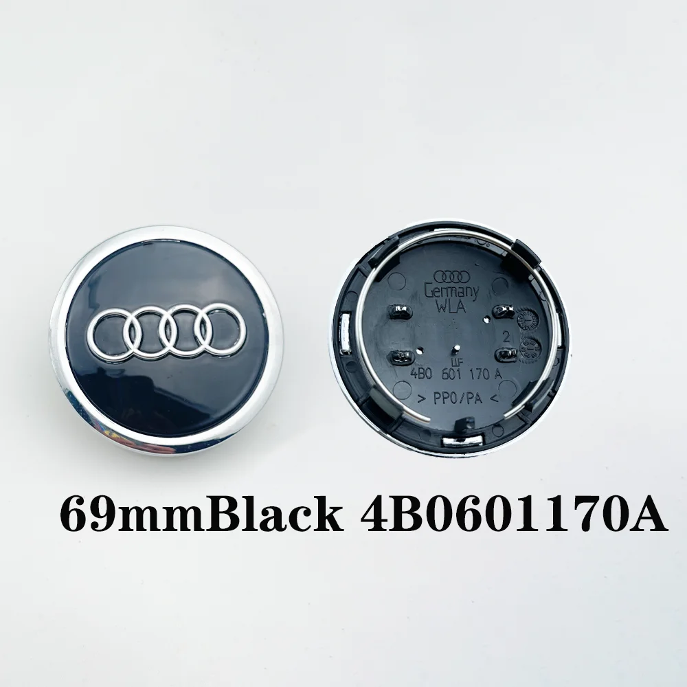 4pcs 60mm 61mm 68mm 69mm Car Styling Wheel Center Cap Hub Covers Badge 4B0601170 for Audi A3 A4 A5 A6 A7 A8 S4 S6 Accessories