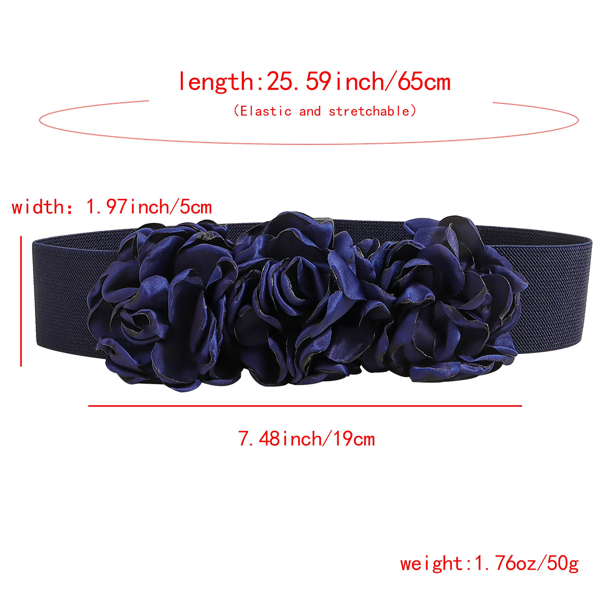 New high-grade handmade flower belt with skirt suit shirt summer sweet belt