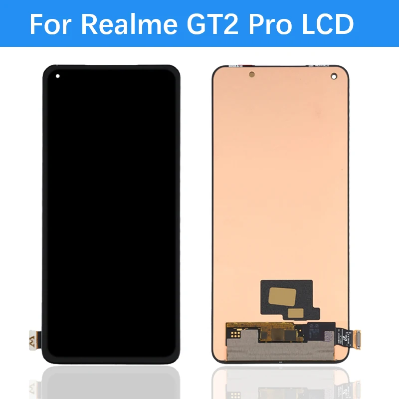 6.7 inch AMOLED For OPPO Realme GT2 Pro RMX3301 RMX3300 LCD Display Touch Screen Digitizer For Realme GT 2 Pro LCD  Replacement