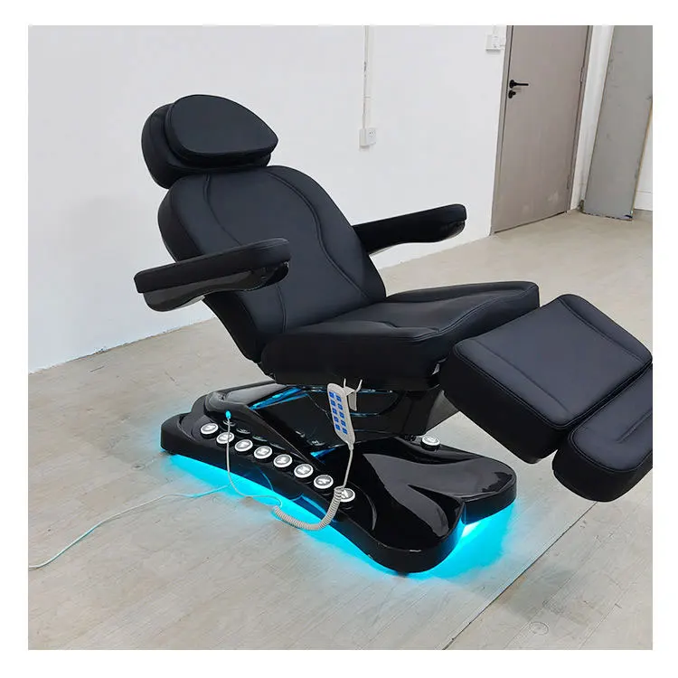 

Cheap Black Electric 3/4 Motor Aesthetic Reclining Medical Examination Tattoo Chair Spa Massage Table Cosmetic Facial Beauty Bed