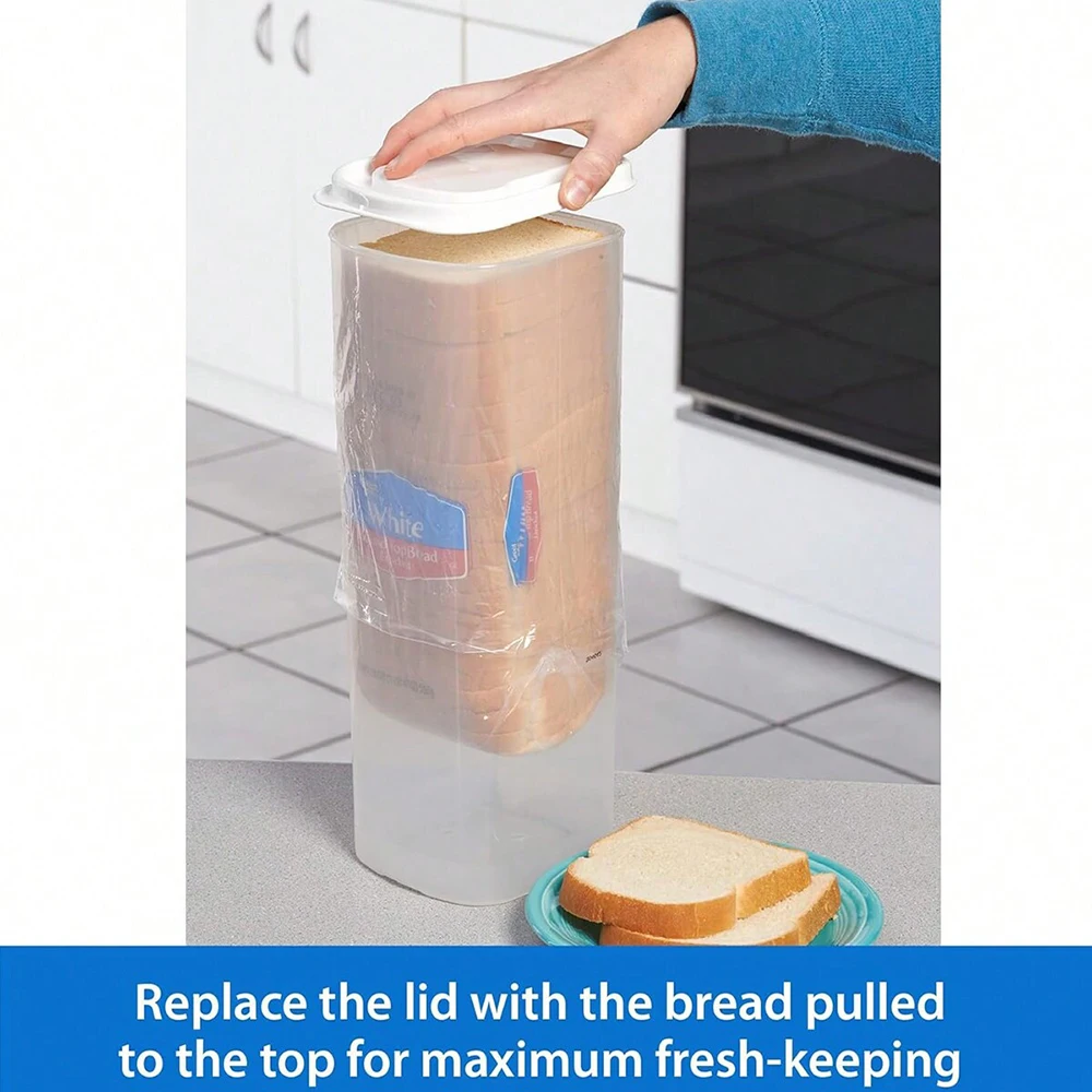 Bread Container Storage Box Kitchen Dispenser Bread Boxes Baking Bread Cake Containers Airtight Box Refrigerator Clear Kitchen