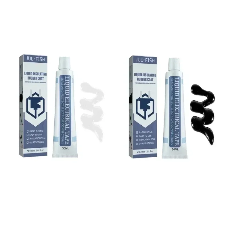 1/2/4 Stück 30/50ml Reparaturkleber für gebrochene Ladekabel, Datenkabel-Reparaturflüssigkeit, Isolierband, Wasserdichte Paste