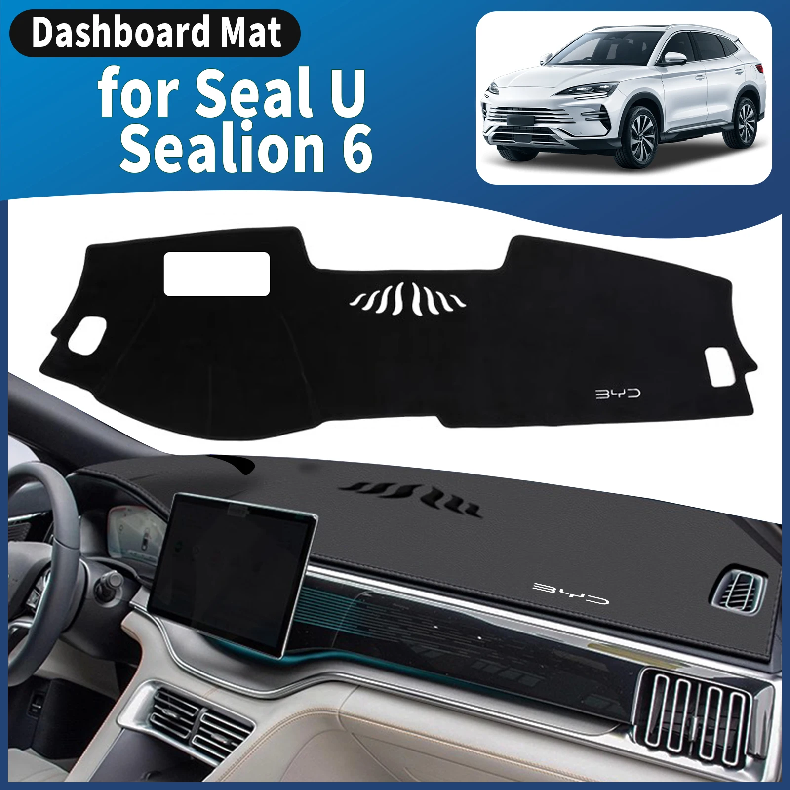 

Для BYD Sealion 6, аксессуары U, солнцезащитный козырек, защитный ковер, чехол для приборной панели, коврик для приборной панели, нескользящий автомобильный коврик для приборной панели