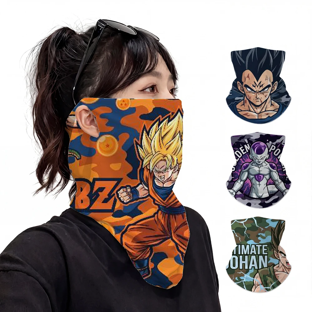 dragon ball son goku UPF50+ Ice Silk Neck Gaiter Full Face Mask Cycling Motorcycle Fishing Breathable Sun Protection Face Cover