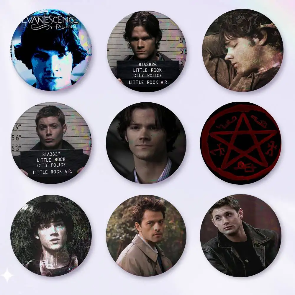 A-s-Supernatural Anime Round Badges, Brooches, Clothing Accessories, Birthday Gifts, Anime Conventions