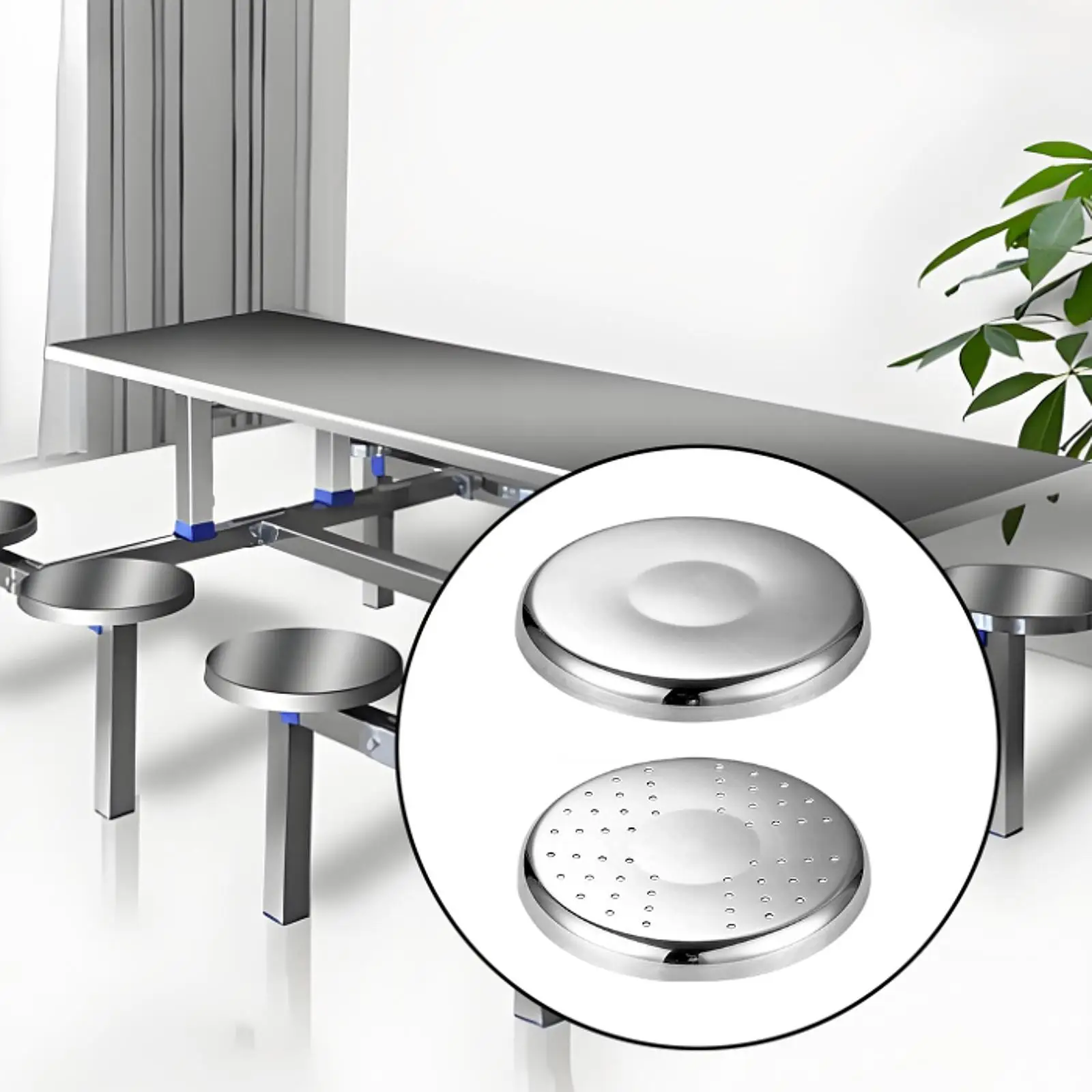 جزء مقعد بديل للبار 29 سم، مقعد كرسي مستدير متعدد الوظائف سهل التنظيف #4