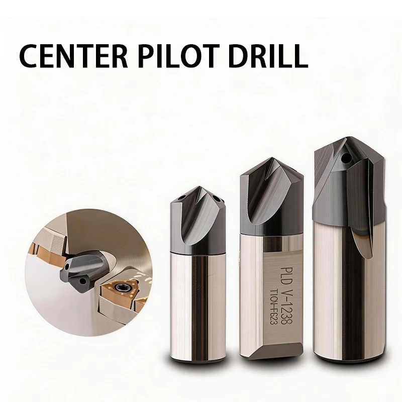 VMD Large Drill Center Drill, Elongated U Drill Center Water Jet Drill, Hard Alloy High Speed Steel PLD Cobalt Centering Drill