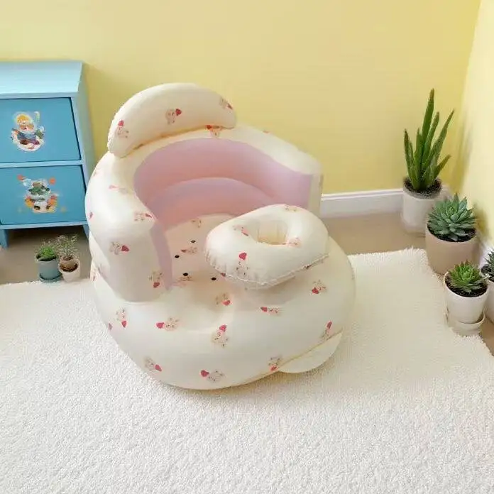 Baby Learning Chair Training Baby Bath Bath Stool, Inflatable Child Seat Outdoor Toy