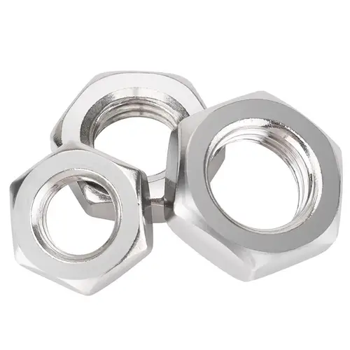 UNF 304 Stainless Steel Fine Tooth Thin Nuts M5 M6 M8 M10 M12 M14 M16 M18 M20 M22 Fine Thread Pitch Hex Nuts Pitch 1 1.25 1.5mm - Image 2