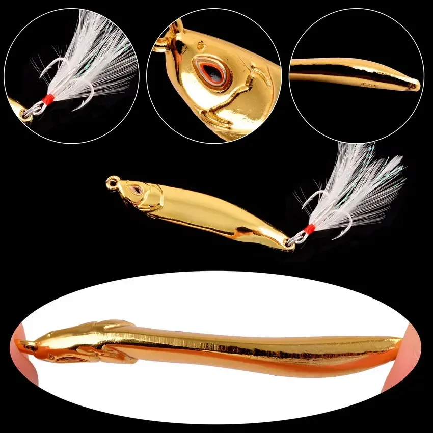 7/10/15/20/40g/60g Gold Silver Metal VIB Lures Strong Vivid Vibrations Spoon Lure Fishing bait Bass Artificial Hard Bait 3D Eyes