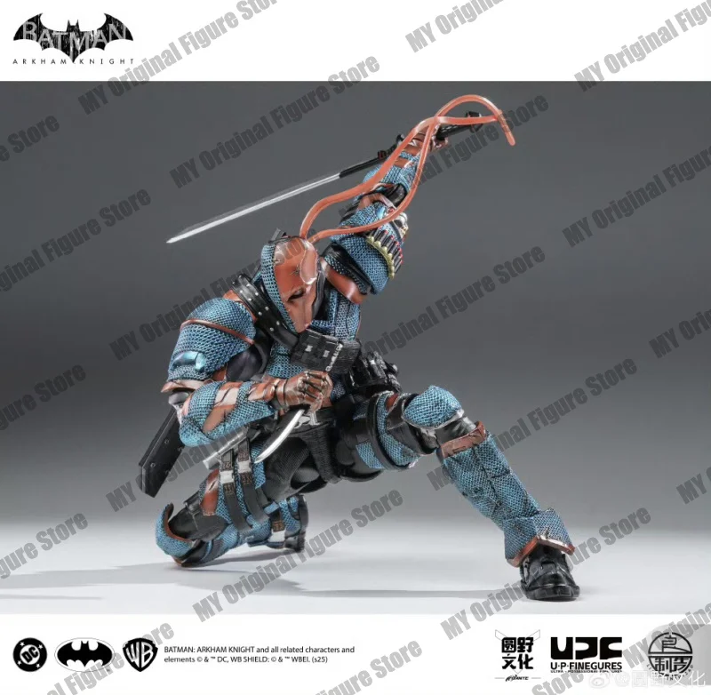 متوفر في المخزون U-P-Finegures Deathstrok Arkham Knight Action Figure LPZZ V8.04 بدلة باتمان أرقام 1/12 مجموعة DC لعبة متعددة الكون