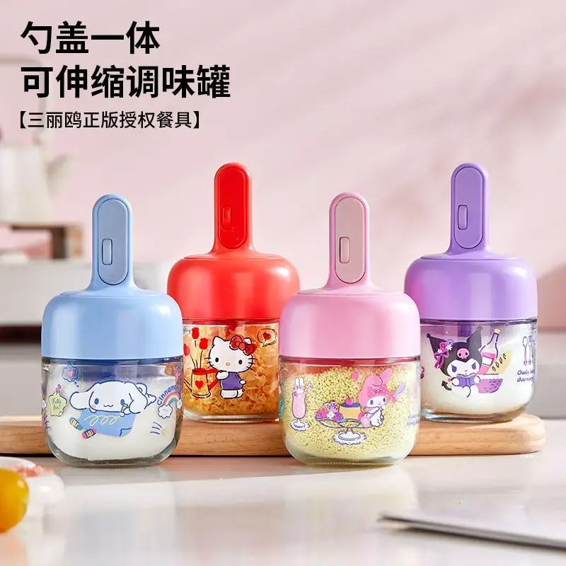 

Sanrio Hello Kitty My Melody Kawaii Ins Seasoning Pot Cute Cartoon Cinnamoroll Ins Kitchen Sealed Bottle Lovely Gifts for Kids