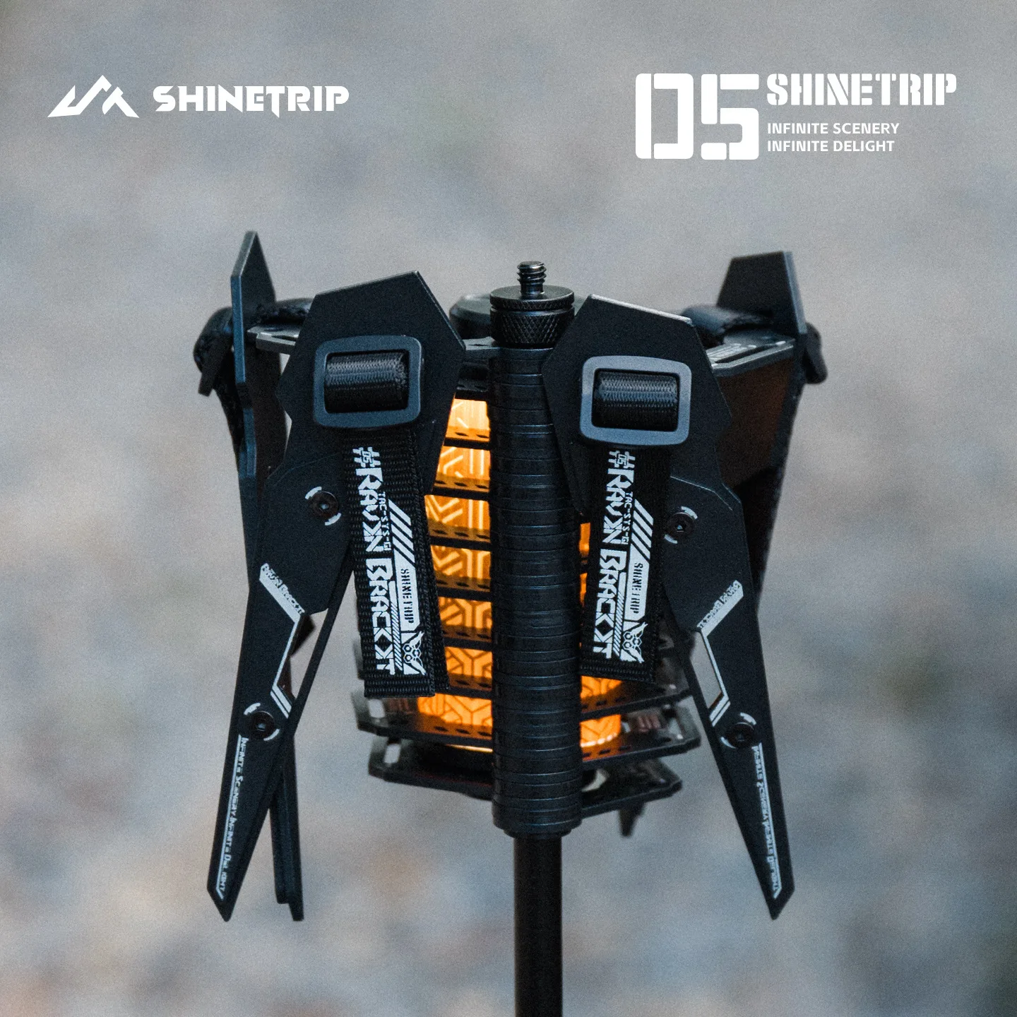05 Series Outdoor Camping Light Array 19/38 Aluminum Alloy Storage Light Stand Exquisite Travel  Accessories Outing Equipment