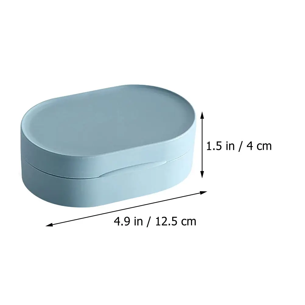 4Pcs Bathroom Soap Box Detachable Drainable Design Space Saving Container for Kitchen Shower Toilet Bar Soap Holder Case