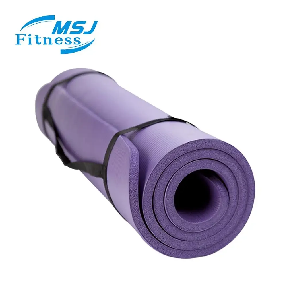 Wholesale Non-slip NBR Yoga mat with straps