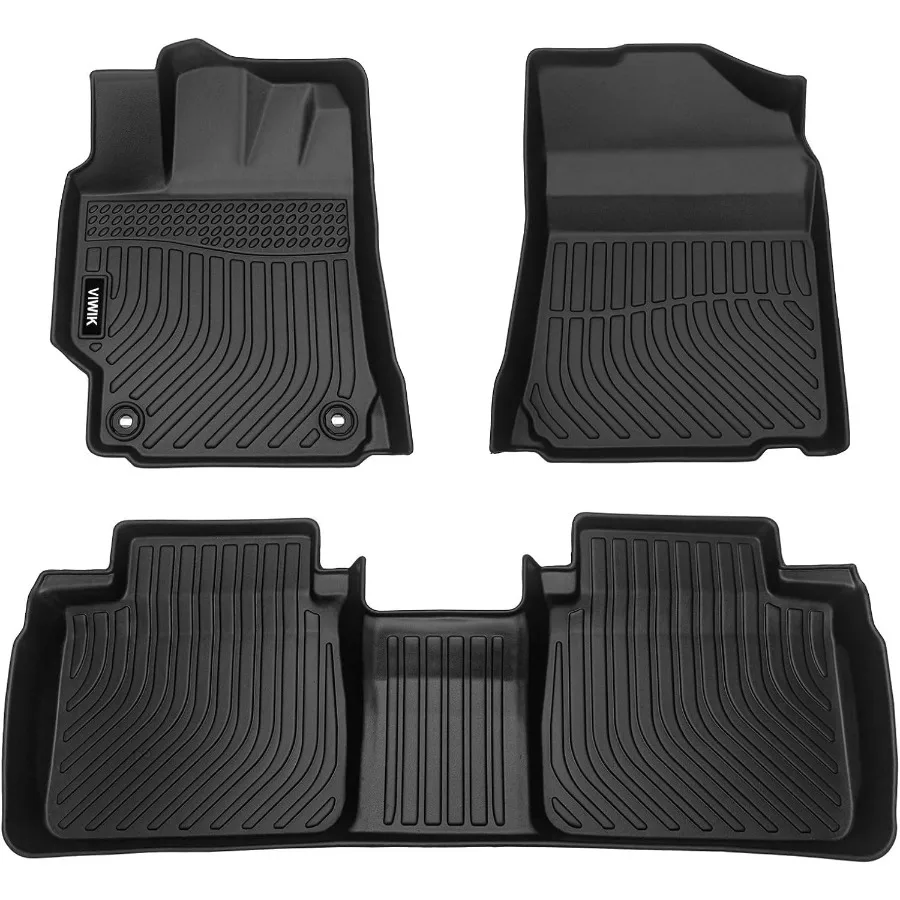 

All Weather Protection Floor Mats for Camry 20122017 Custom Full Set Liners Including Front and Rear 1st and 2nd Row Black TPE
