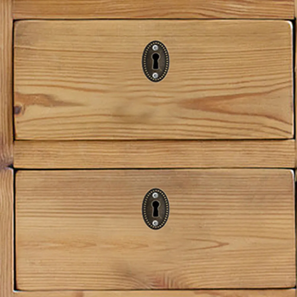 

12 шт. декоративных овальных накладок из цинкового сплава для замковых отверстий, винтажная мебельная фурнитура для ящиков комодов и дверец шкафов