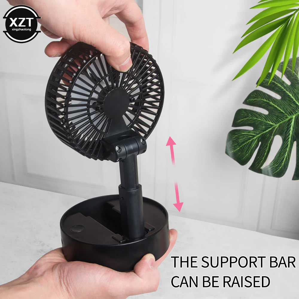 Retractable and Foldable Portable Mini Fan USB Charging Smart Personal Cooling Tools for Summer Home and Office Cooling Supplies