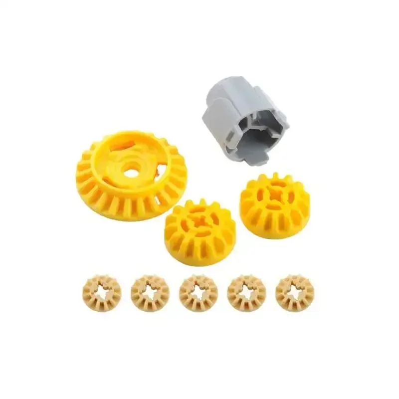 مجموعة التروس التفاضلية MOC - 65414/69761/69762/6589 متوافقة مع Legoeds لتعديلات السيارات DIY مشروع الهندسة