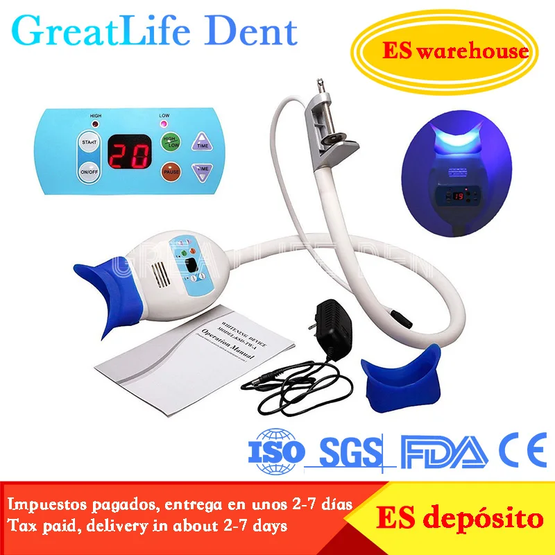 

GreatLife Dent Dental Portable Teeth Whitening Lamp Accelerator Cold Light Device Bleaching Machine Led Dentistry Equipment