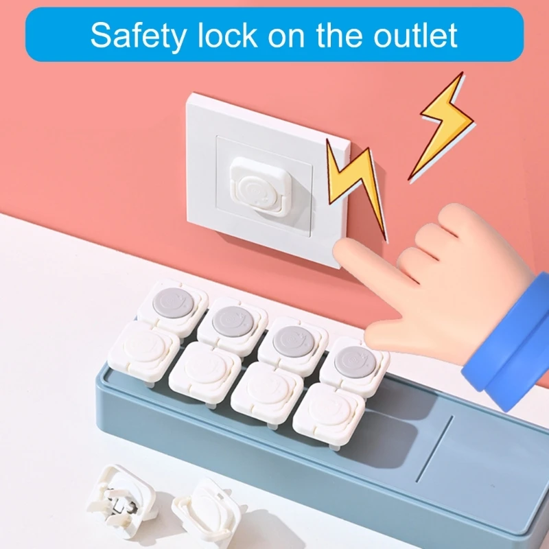 Child Safety Outlet Cover Easy to Install Baby Proof Electrical Socket Caps set Protects Toddlers from Electric Hazards