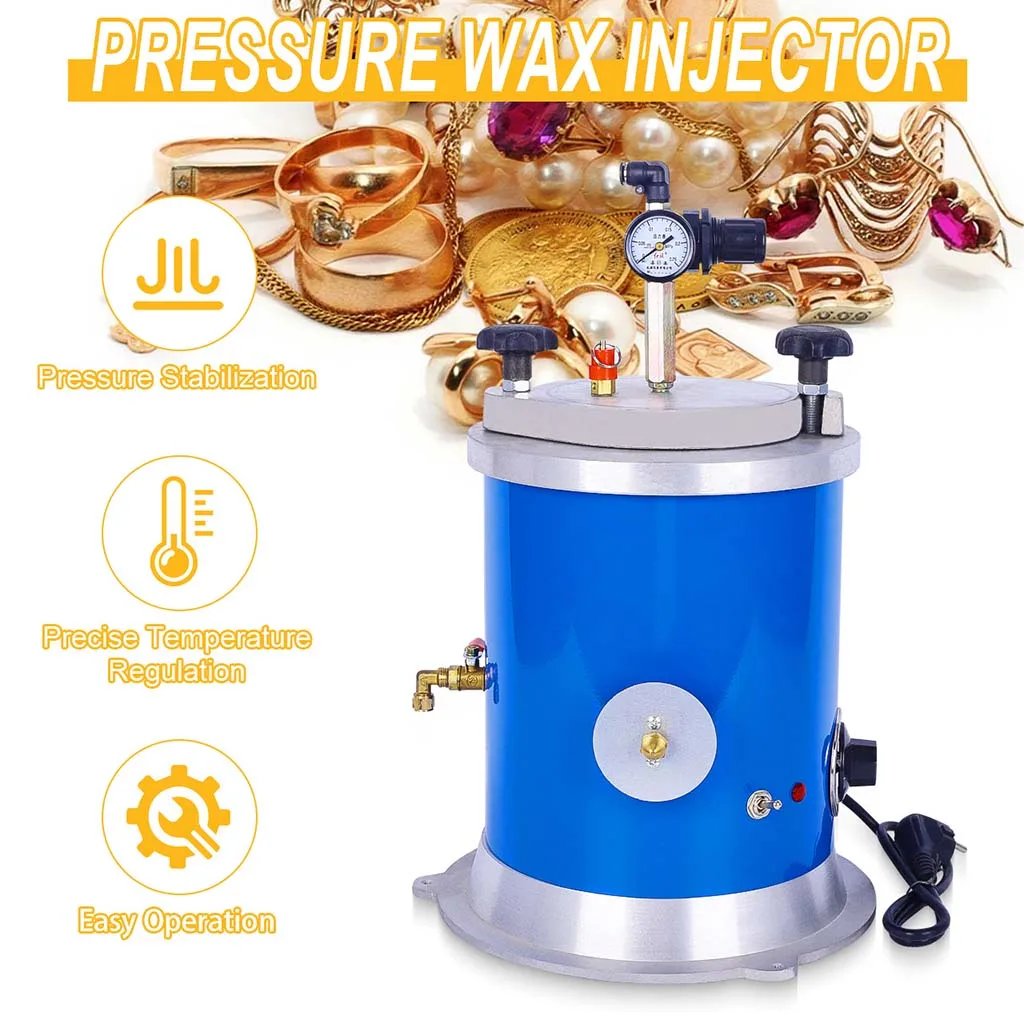 Wax Injection Machine ZL-500 for Jewelry Mold Casting | 110V/220V Vacuum Injecting Nozzle Casting Tool
