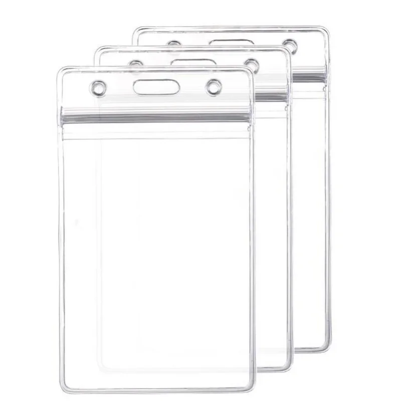 Imagem -03 - Conjunto Vertical Horizontal Plástico Transparente Clears id Card Bolsa Case Badge Holder Acessórios Hospitalares 10 Peças