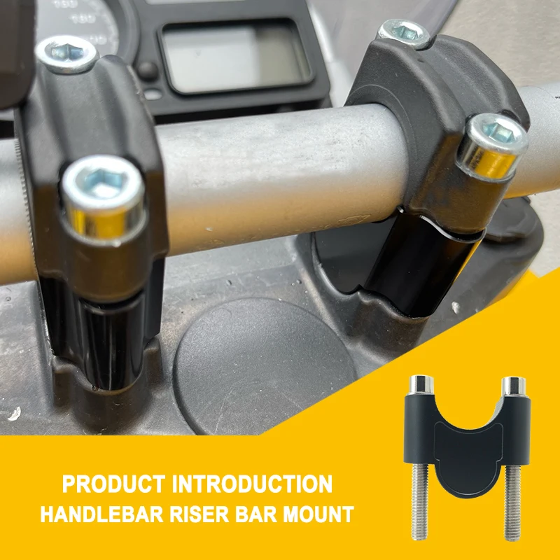 Motorcycle Handlebar Riser Bar Mount Handle Clamp Universal 28mm 1 1/8\