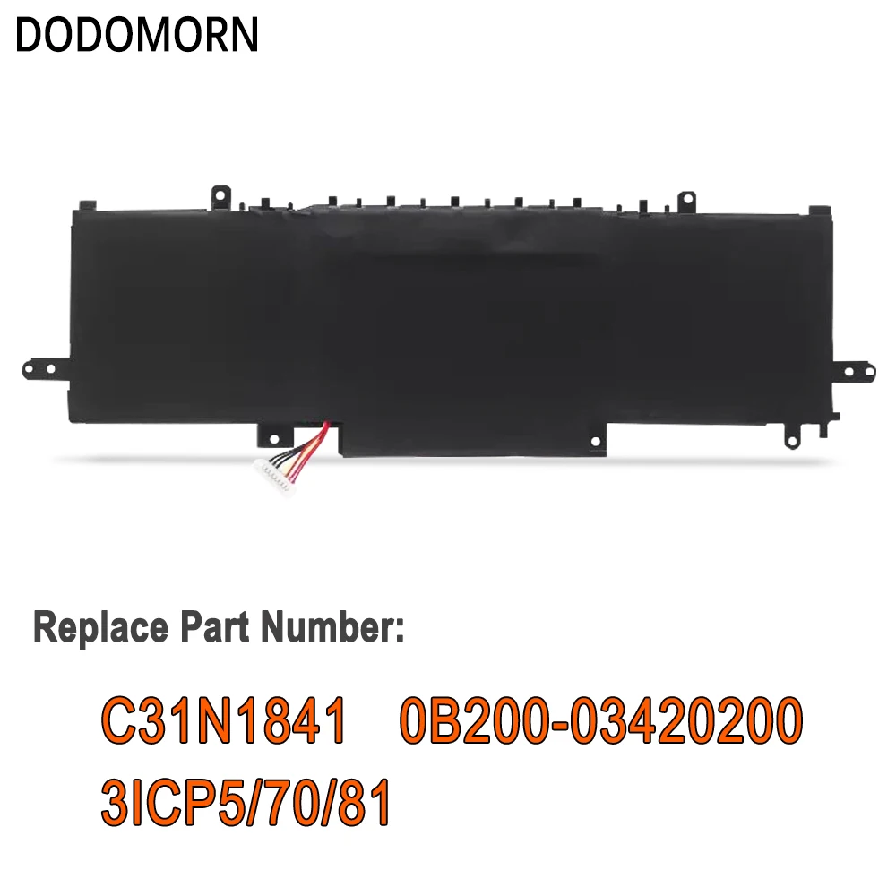 DODOMORN C31N1841 Laptop Battery For ASUS ZenBook Flip 14 UX463F UX463FL UX463FA Q427 Q427F Q427FL UX334FA UX334FL UM433 UM433DA