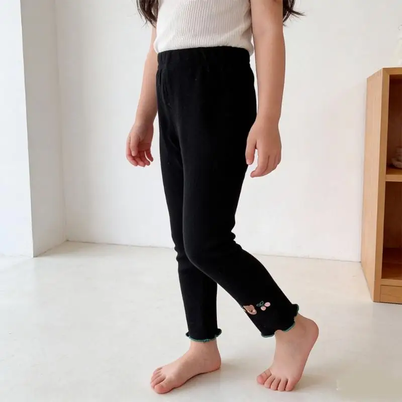 Girls Bear Printed Leggings Soft Stretchy Comfortable Tights For Play School And Everyday Wear Toddler Leggings A2UB