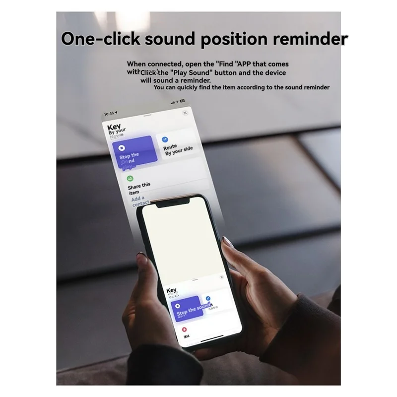 

B34B-Mini Gps Tracking Device Wireless Charging Tracking Location Gps Locator Locator Tag Alarm Reminder Work With Find My