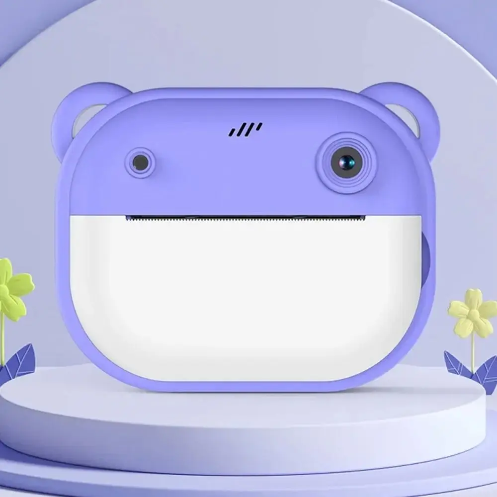 Câmera Digital Infantil com Impressão Térmica 1080P HD com Papel de Impressão Tela HD de 2.0 Polegadas com Alças