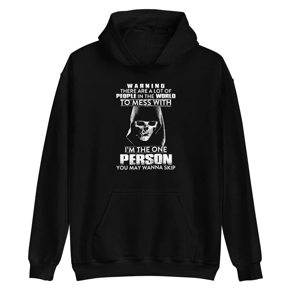 

Предупреждение, толстовка с принтом черепа, мужская и женская толстовка с длинными рукавами, пуловер Y2k, топы, осенняя одежда, уличная одежда