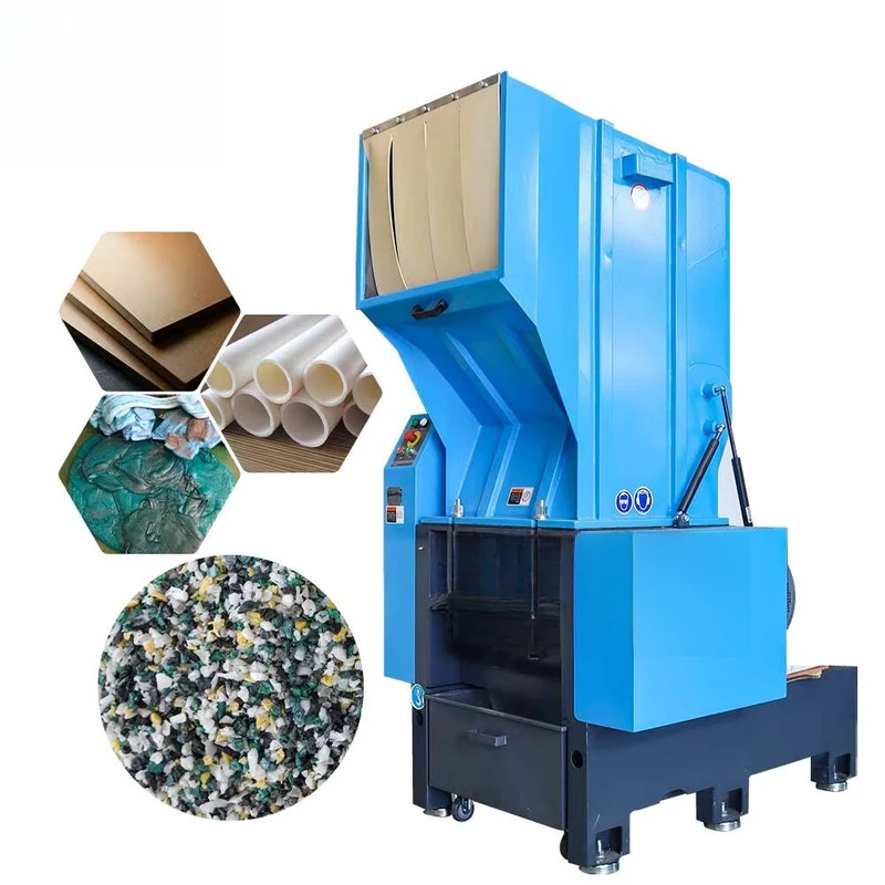 

Block Crusher Plastic Waste Pipe Bottle Basket Recycling Granulator Fully Automatic Single-shaft Shredder For Household