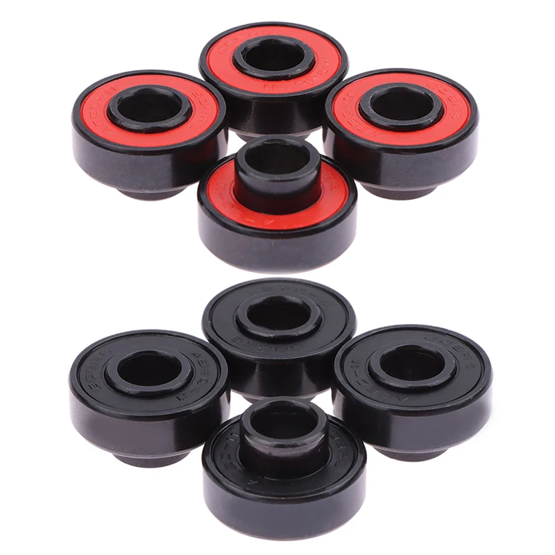 4pcs Skate Scooter Steel Bearings High Performance Roller 608 2RS 8x22x7mm Skateboards Wheels ABEC-9 Miniature Shafts Tool