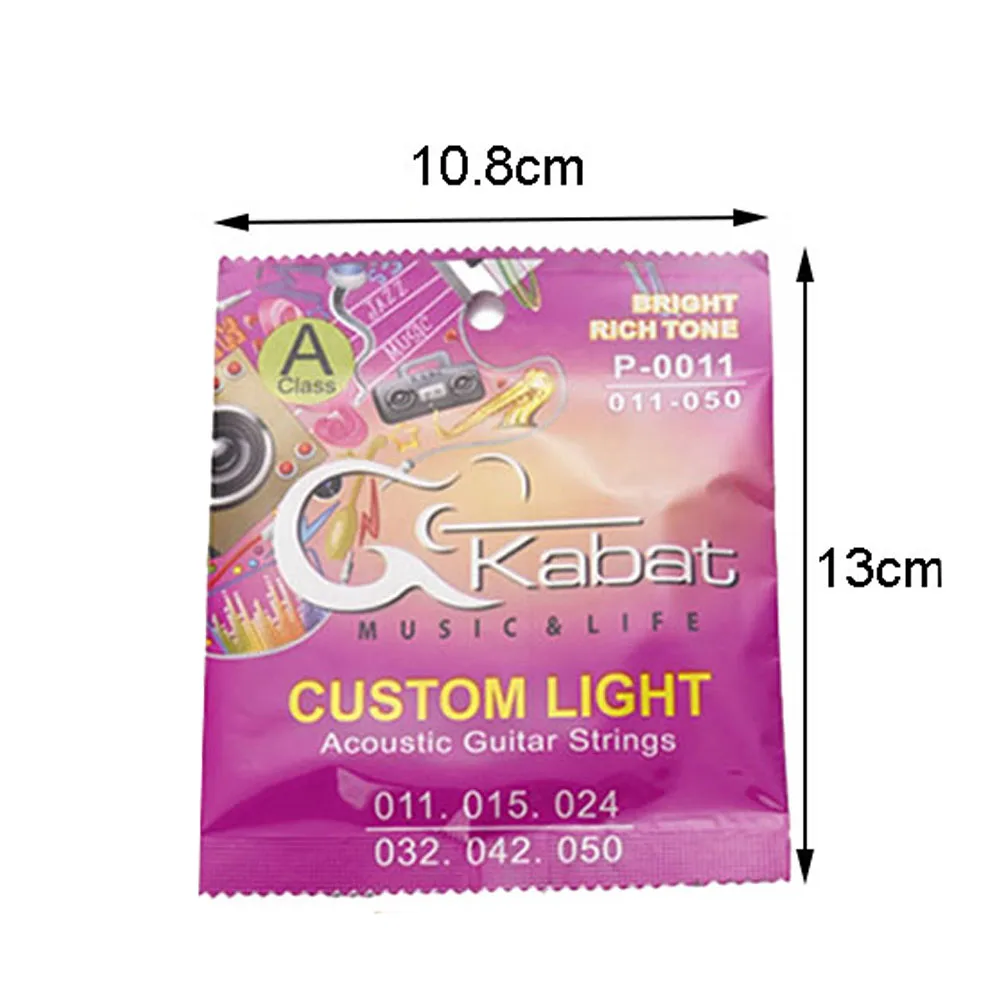 Reliable Copper Alloy Guitar Strings 6PCS Set Full Size 1048 1150 1253 with Serial Number for Easy Replacement
