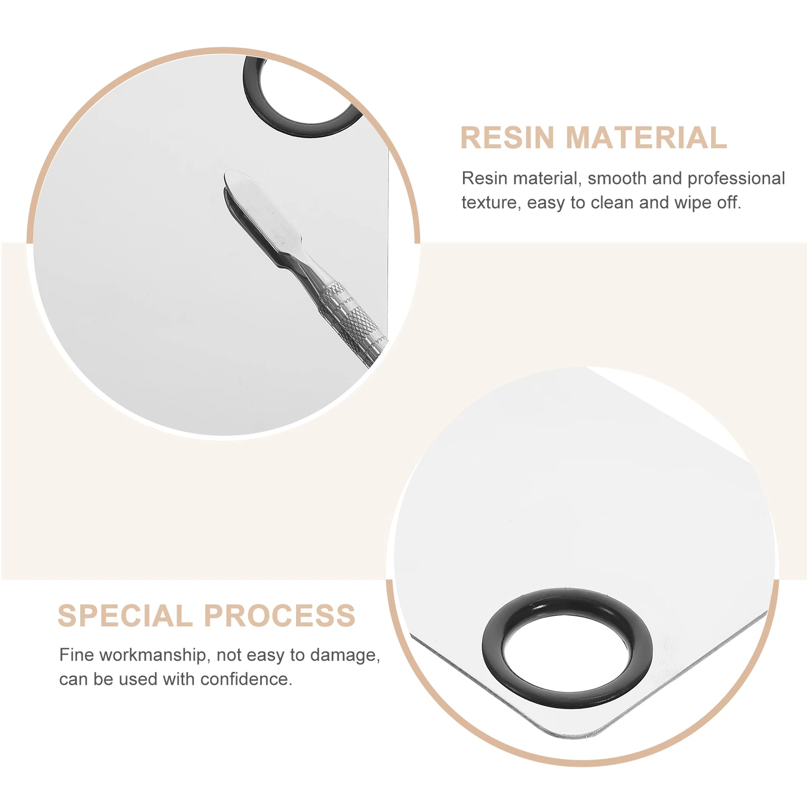 

1 Set Stainless Steel Mixing Palette Spatula Makeup Nail Art Manicures Tools Lightweight Compact Portable Foundation Pigment