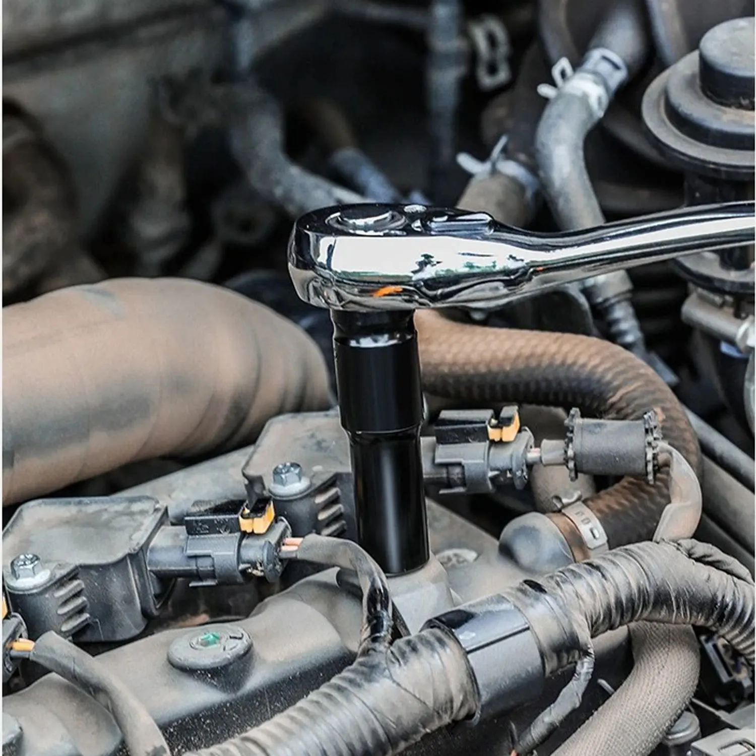 1/2" Drive Deep Impact Socket 78mm Drive Metric Wrench Socket Long Impact Socket Pneumatikschlüsselkopf Reifenentfernungswerkzeuge 8-32mm – Detail 5