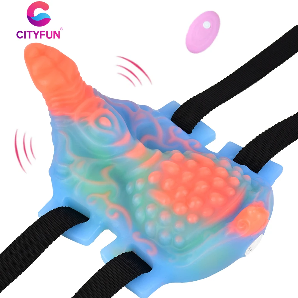 CITYFUN Turtle Grinder Vibrating Sex Toys Belt Rod Light G-Spot Stimulation Masturbators Women Nipple Massager Adult Product