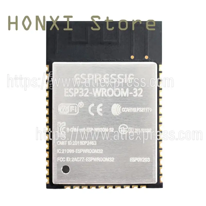 1 Stuks Esp32 Wifi Bluetooth Module Dual-Mode Lexin Dual-Core Cpu Chip Esp ESP-WROOM-32 Module-32S